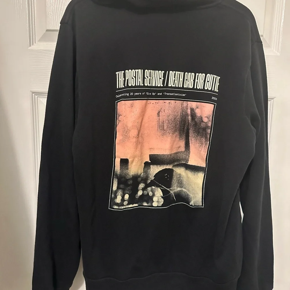 Postal Service Death Cab for cutie tour hoodie sweatshirt full zip - Picture 5 of 7